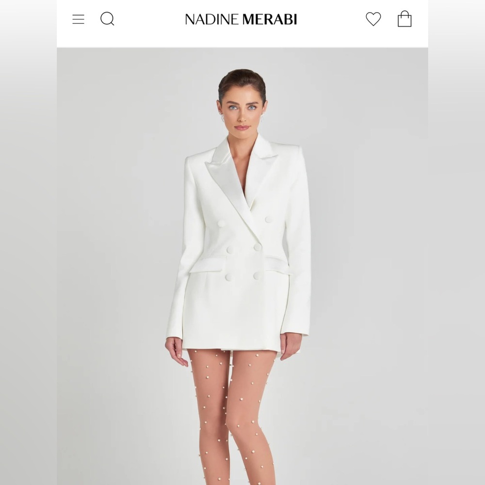 Nadine Merabi MONICA WHITE BLAZER